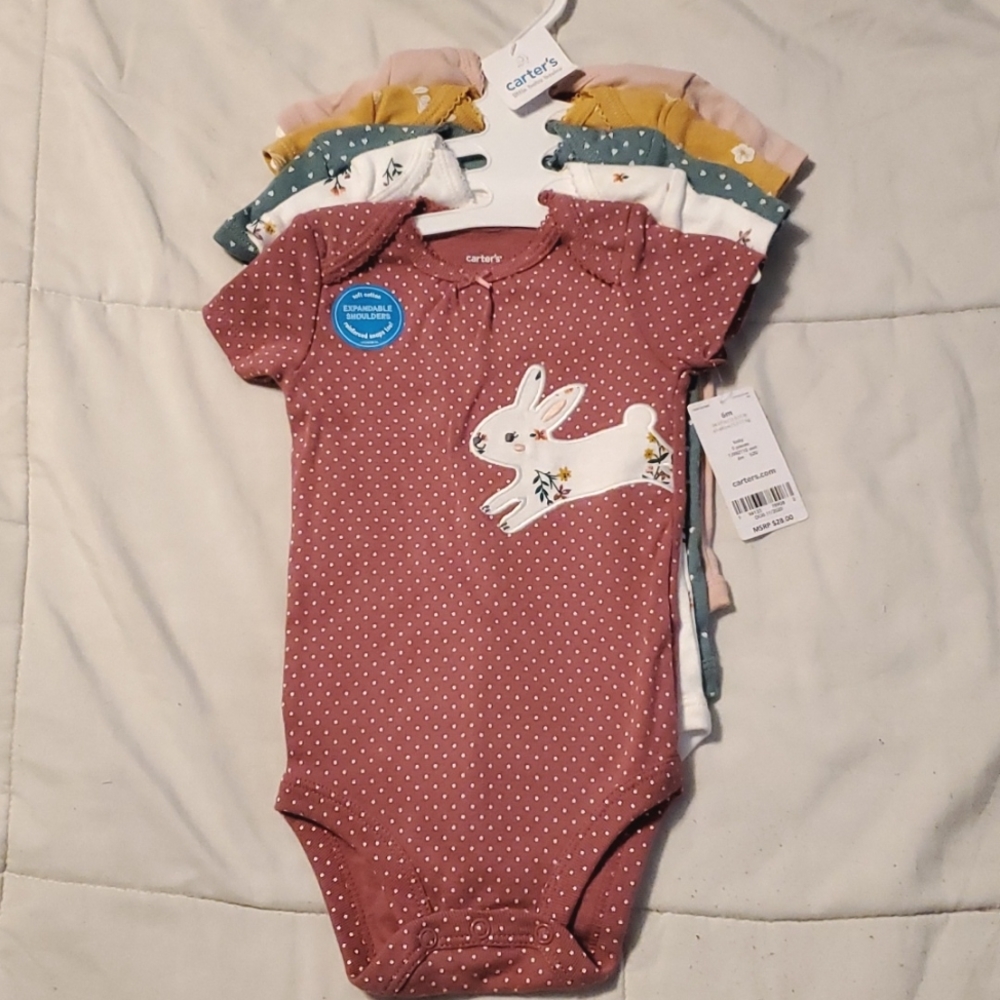 Carters 6 month multi colored onesies